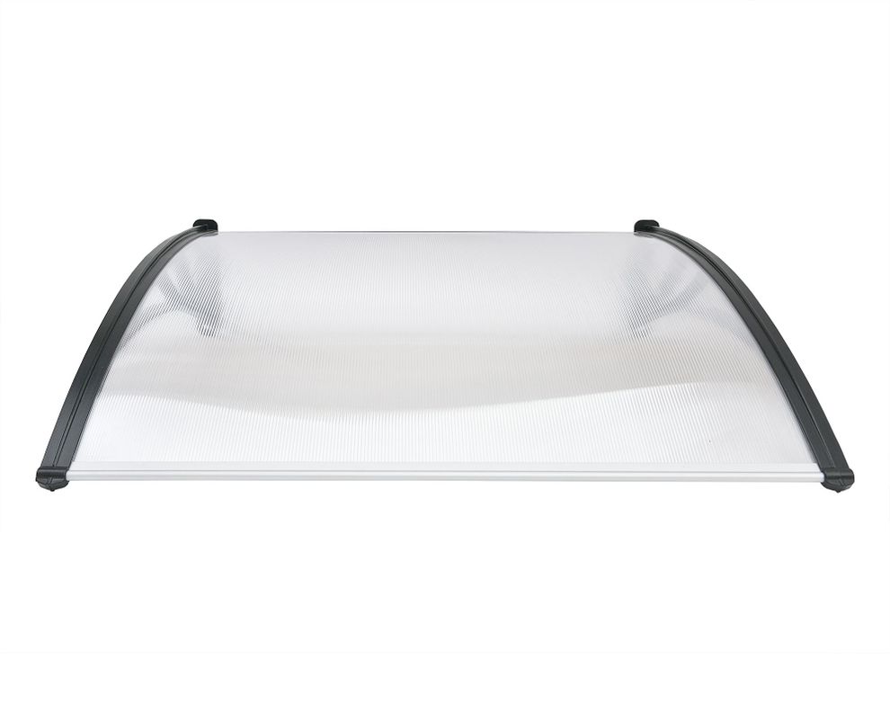 Alero listo proteccion policarbonato transparente Curvo 100x105 cm