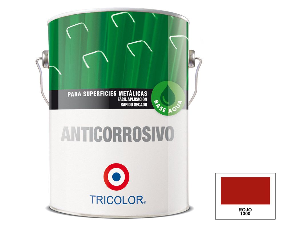 Anticorrosivo al agua 1 galón rojo mate Tricolor-0