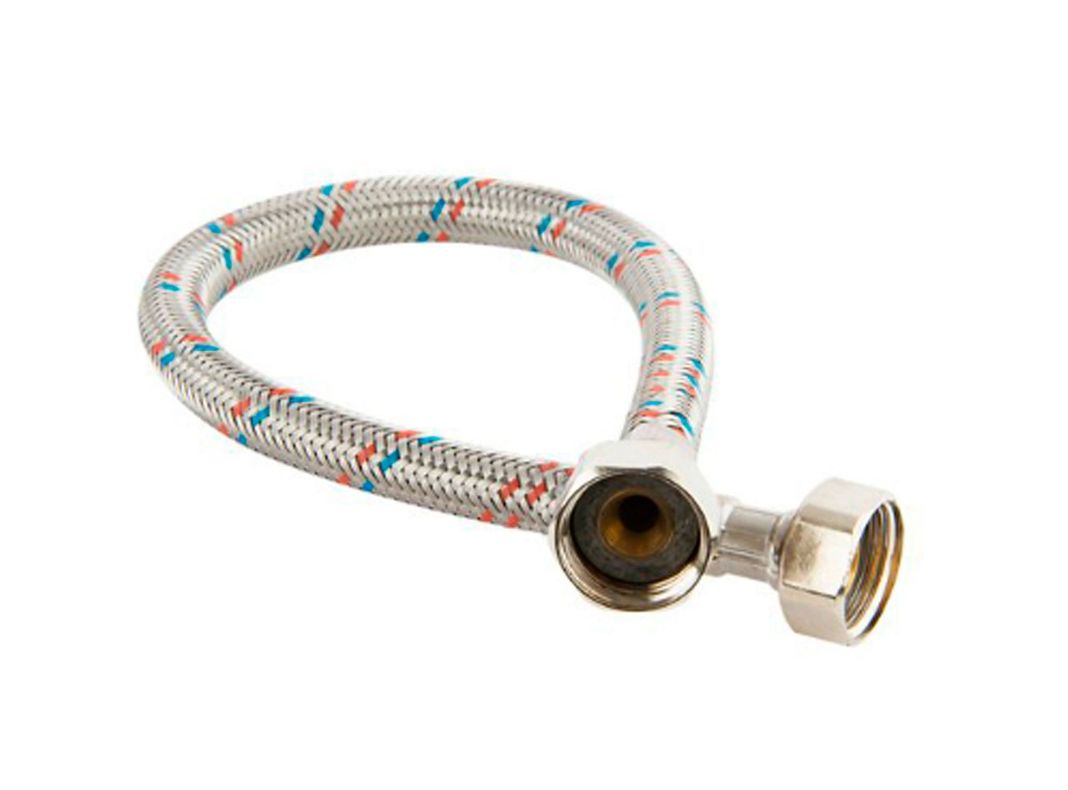 Flexible acero inoxidable 1/2 x 1/2'' HI HI 30 cm Flustem.-0