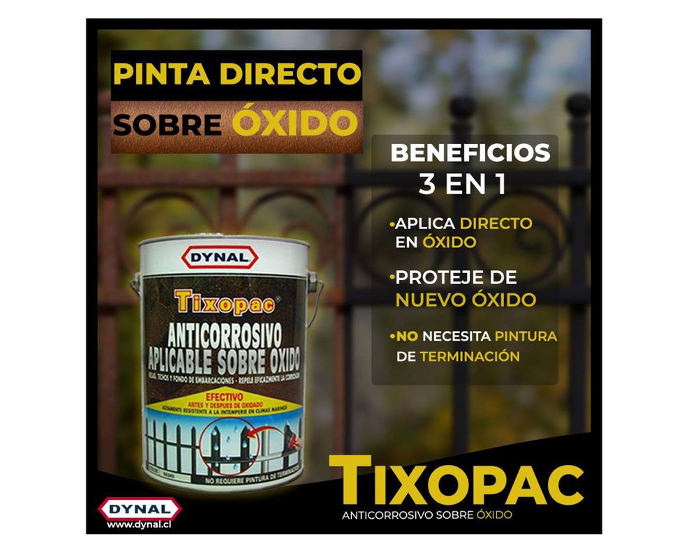 Anticorrosivo 1 galón Tixopac negro Dynal-2