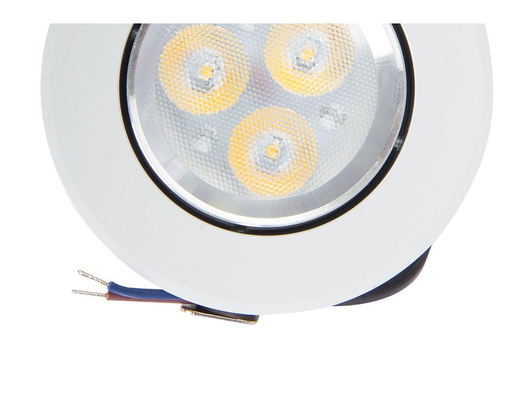 Foco embutido 1L 9 cm LED luz cálida blanco Drl-2