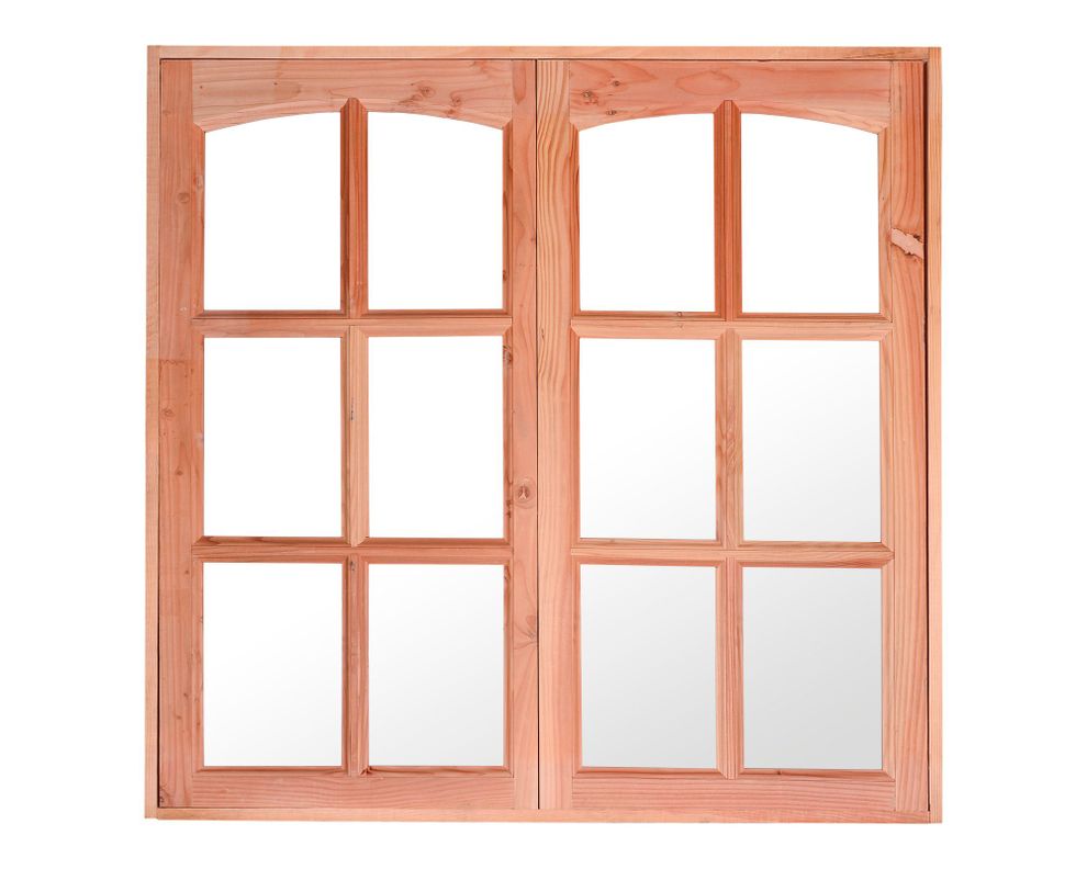 Ventana Madera 120x120 cm Pino oregón-3