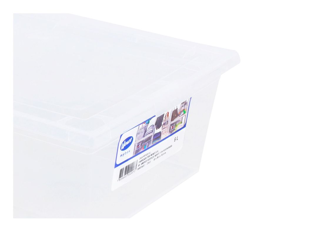 Caja organizadora 6 litros Mybox transparente Wenco-2
