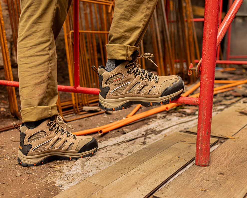 Botín de seguridad hombre Kingston café/beige Norseg