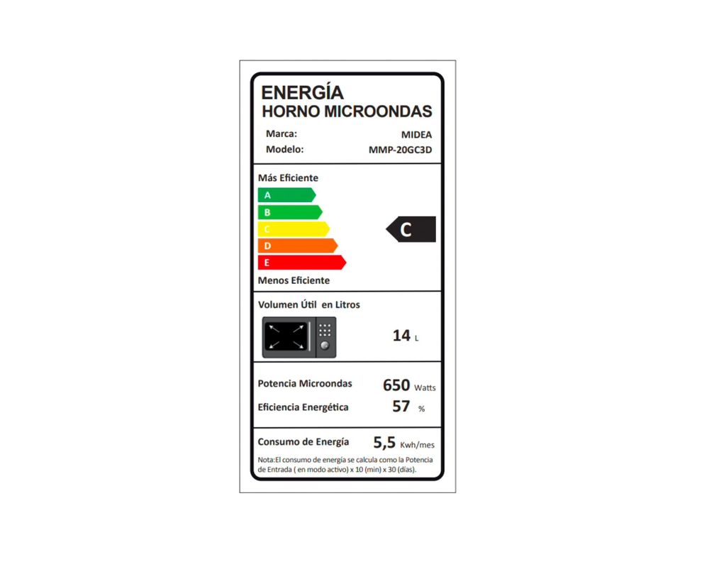 Microondas digital 20 litros Mirror Plus 20 gris Midea-4