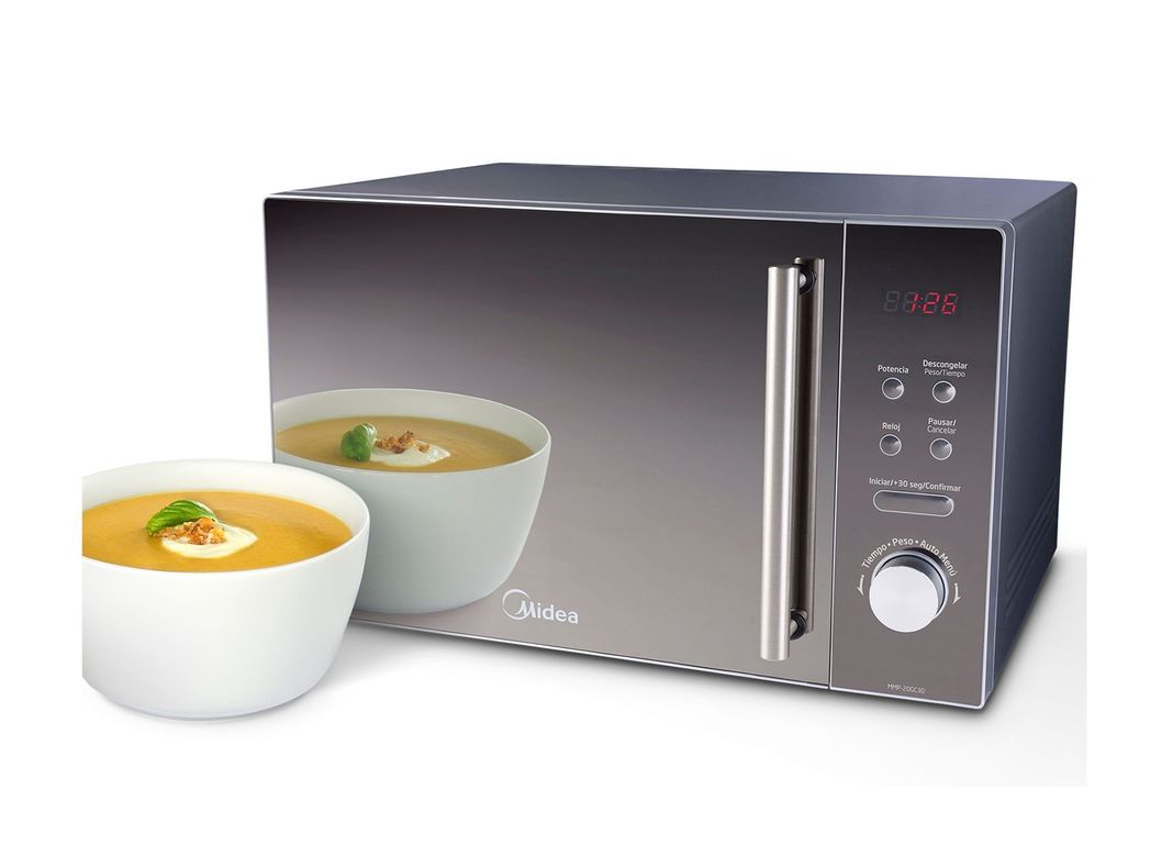 Microondas digital 20 litros Mirror Plus 20 gris Midea-2
