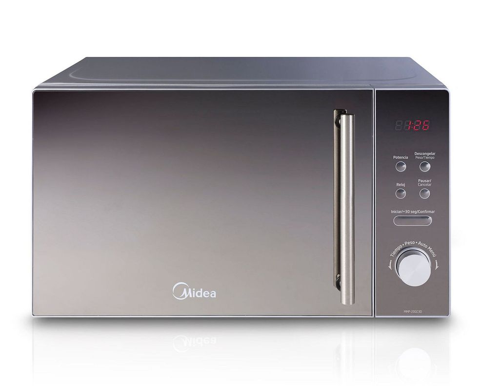 Microondas digital 20 litros Mirror Plus 20 gris Midea-0