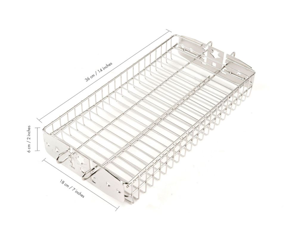 Rejilla de acero inoxidable para asador Kanka.-4
