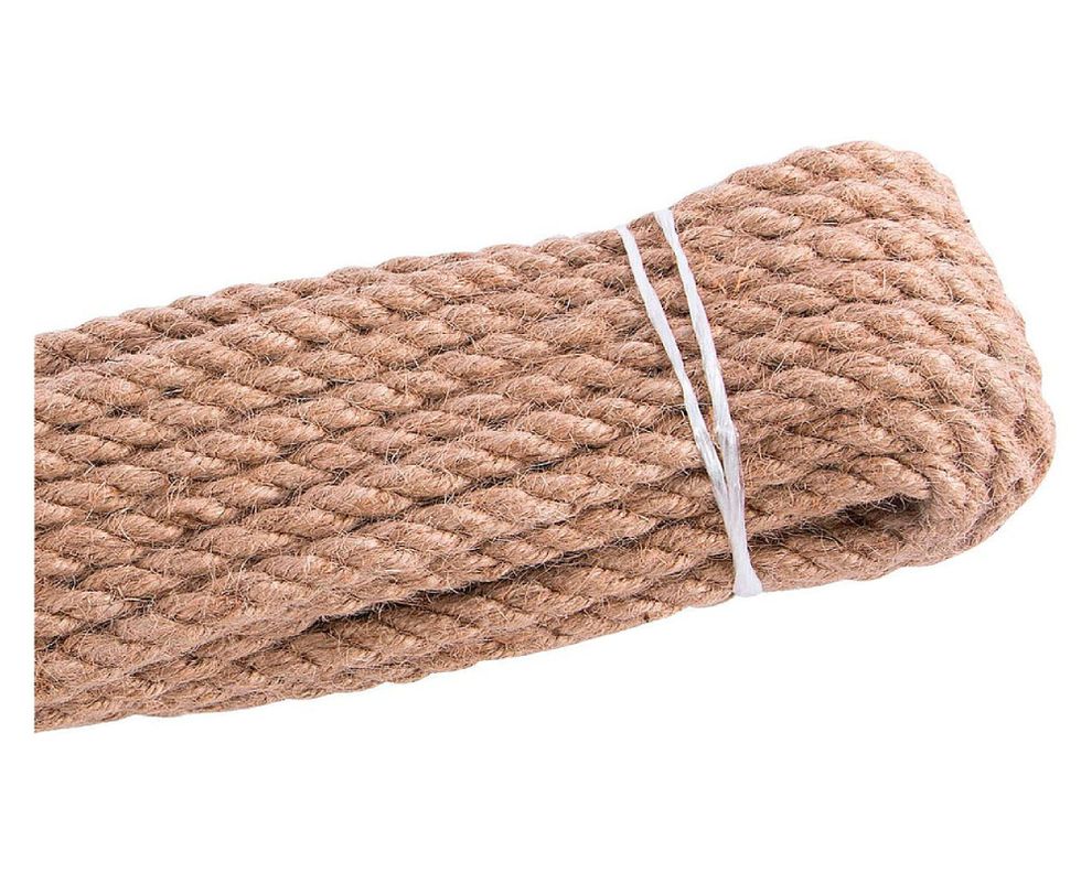 Yute 8 mm torcido fibra natural x10 m Arnik-1