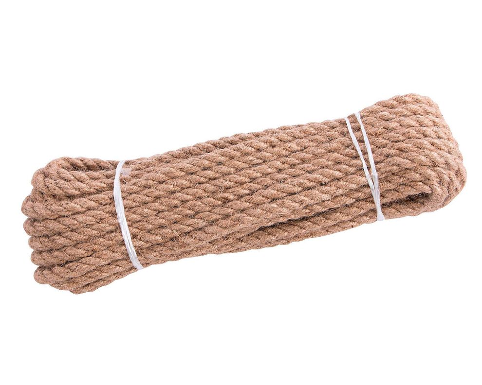 Yute 8 mm torcido fibra natural x10 m Arnik-0