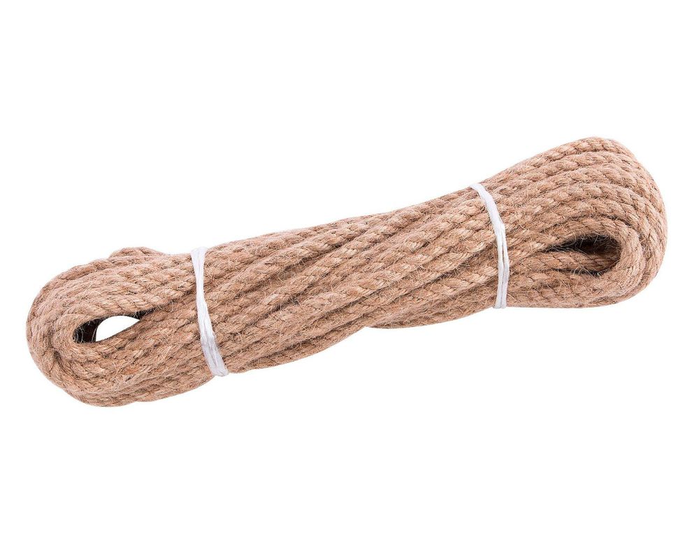 Yute 6 mm torcido fibra natural x10 m Arnik-0