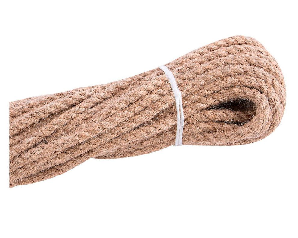 Yute 6 mm torcido fibra natural x10 m Arnik-1