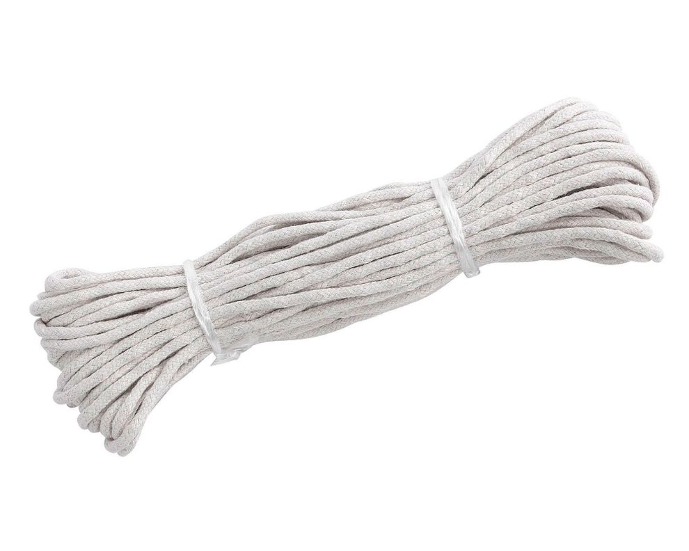 Algodón 4 mm trenzado natural x15 m Arnik-0