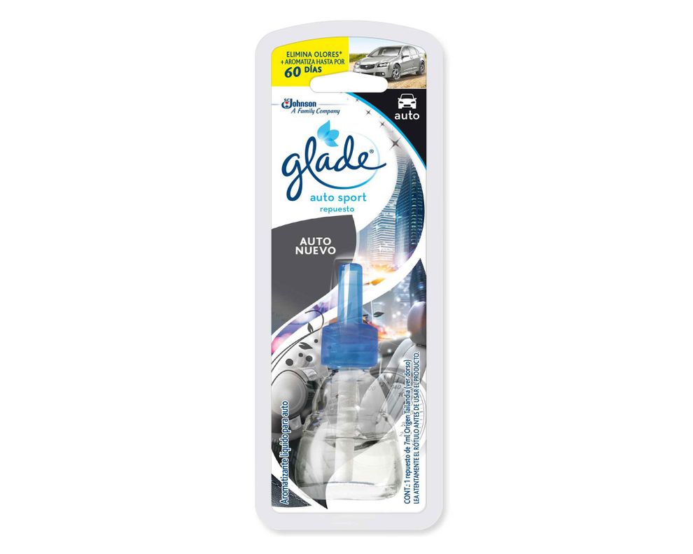 Aromatizante 7 ml Auto sport auto nuevo Glade-0