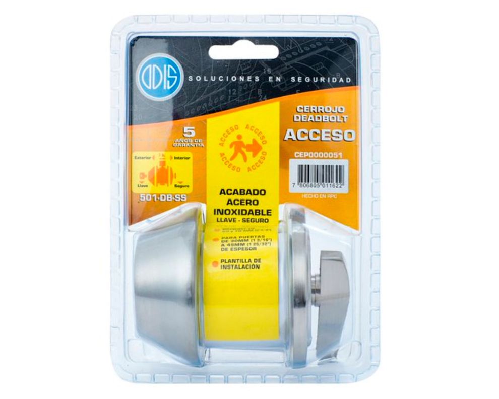 Cerrojo embutir tubular acceso exterior e interior 501 Odis-2