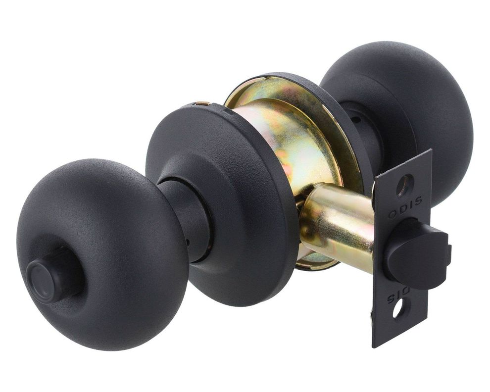 Cerradura embutir pomo dormitorio 206 negro mate Odis-0