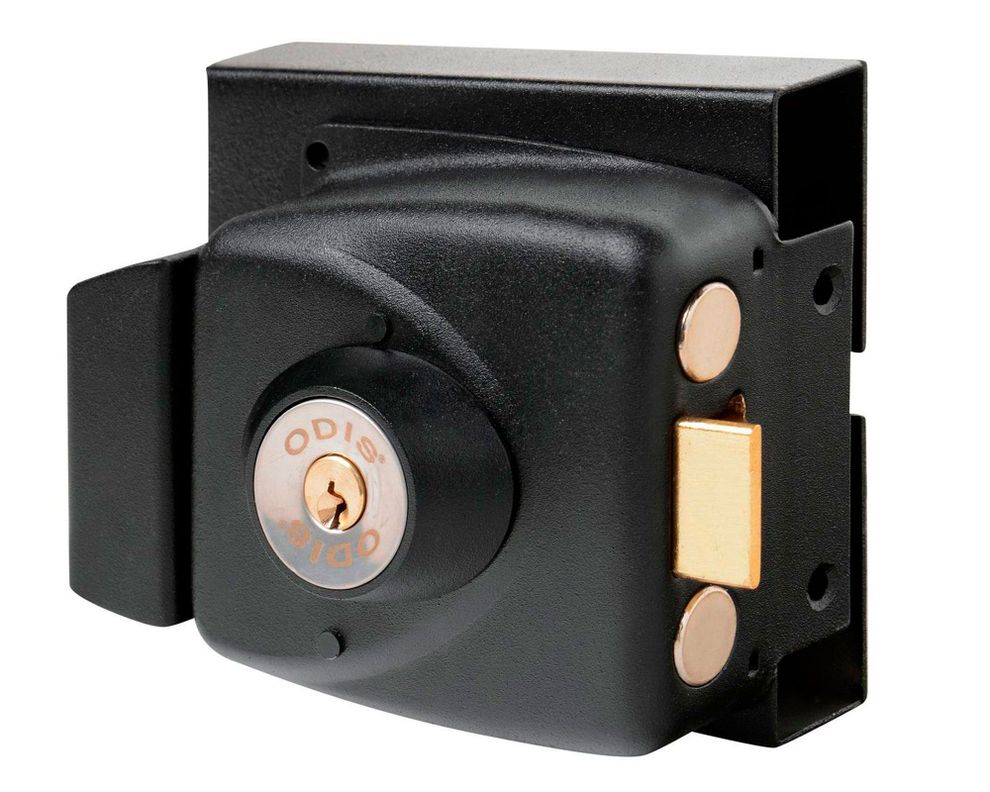 Cerradura sobreponer puertas de 30 mm 773 negro Odis-0