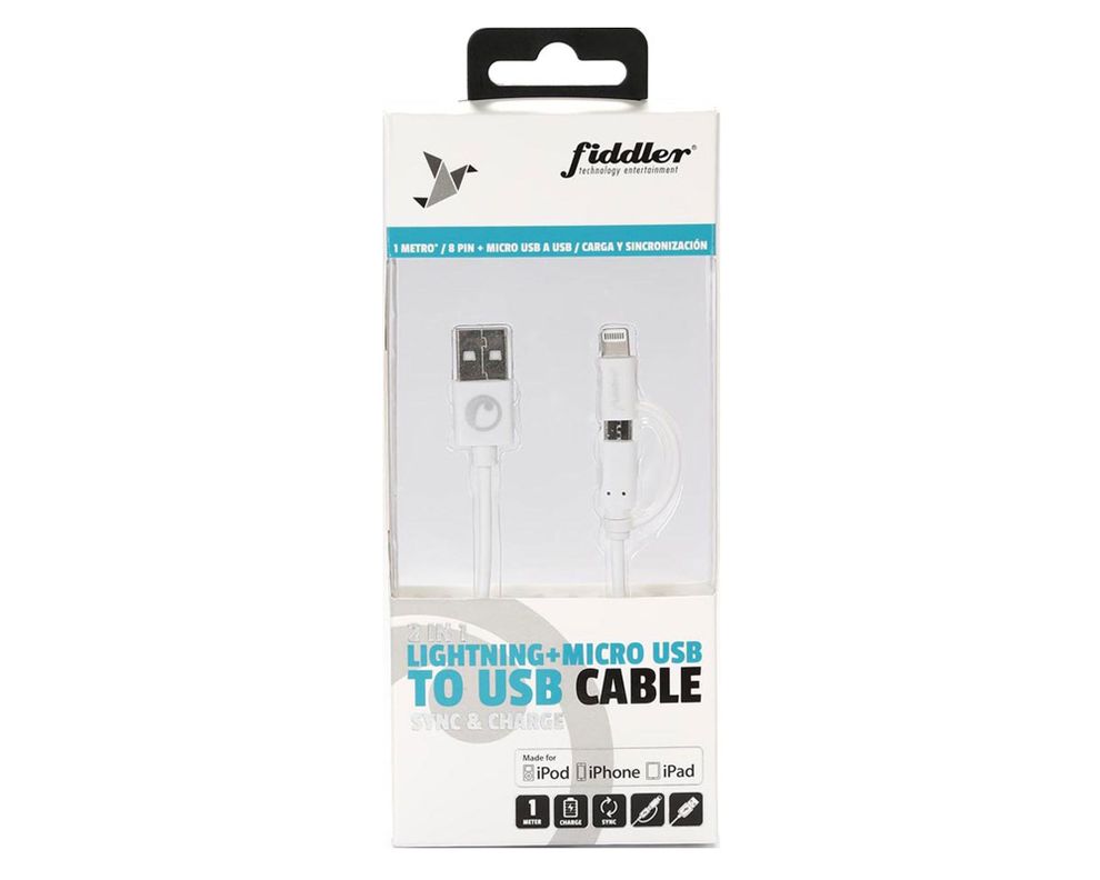 Cable Iphone 5/6 + micro USB Fiddler-1