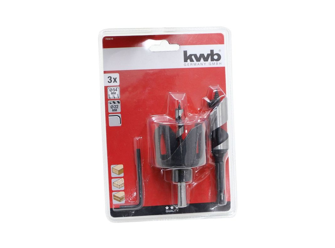Kit instalación cerradura 3 piezas KWB-0