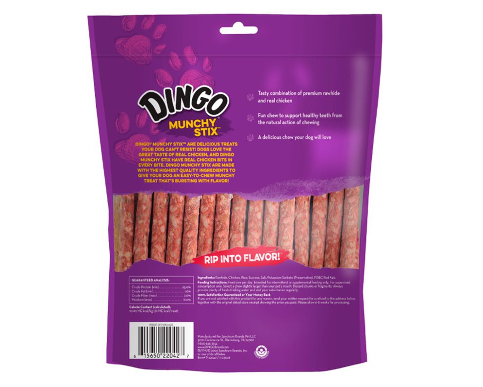 Munchy stix pollo 50 unidades Dingo-1