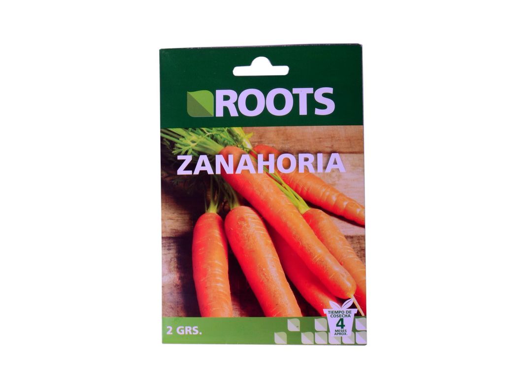 Semilla zanahoria nantesa tiempo cosecha 4 meses x2 g Roots-1