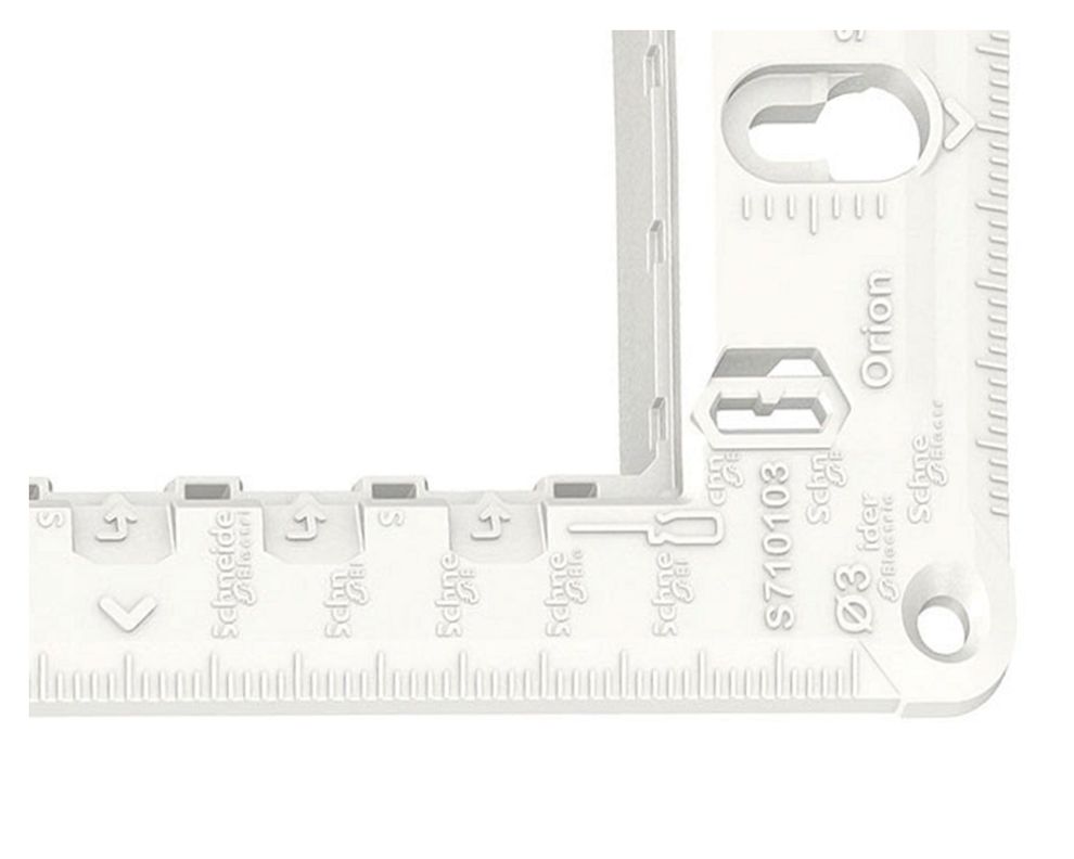 Soporte tapa triple Orión blanco Schneider-1