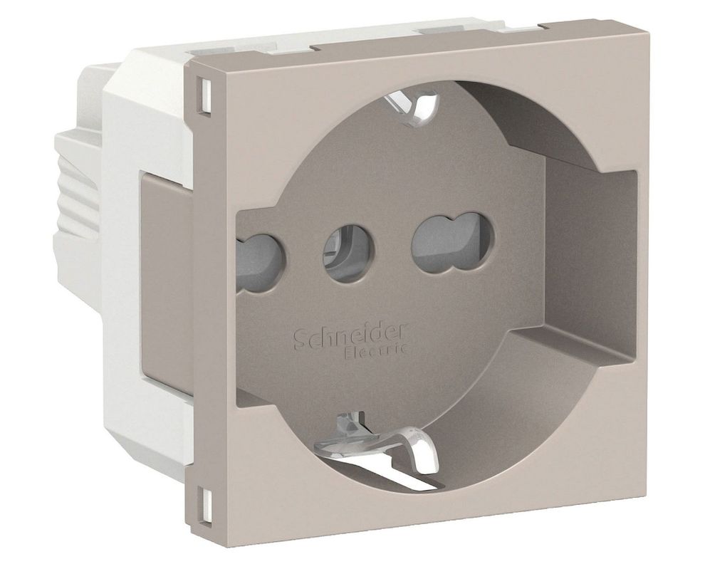 Módulo toma corriente schuko 10/16A 2P+T Orión beige Schneider-0