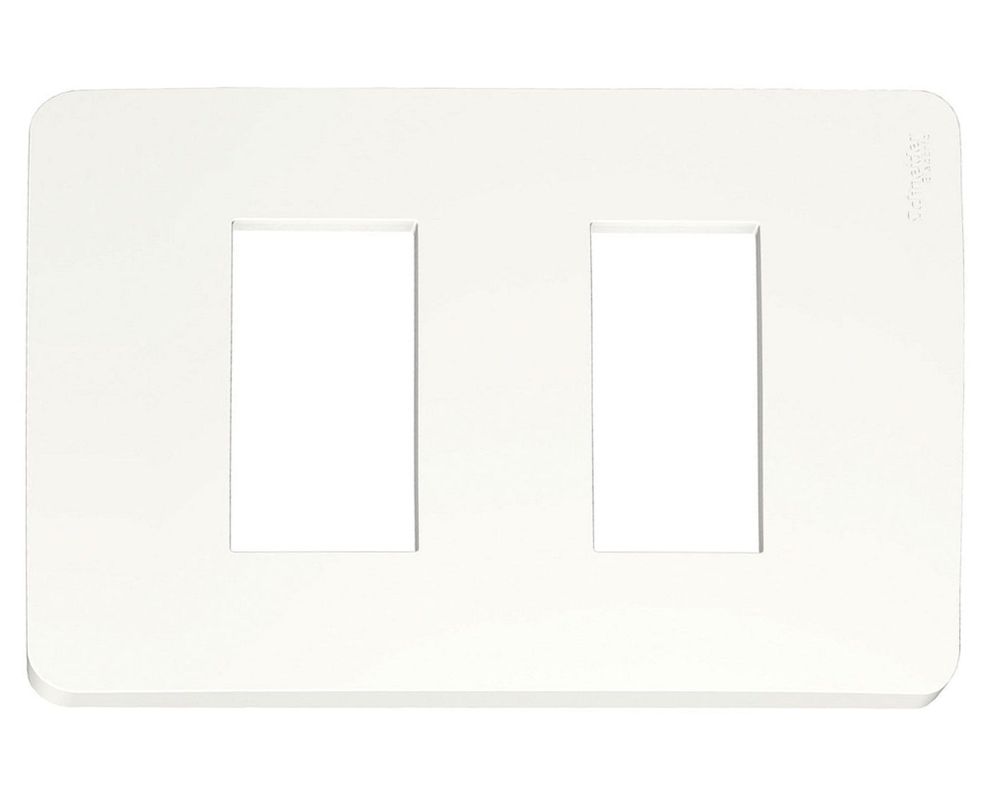 Tapa doble Orión blanco Schneider-0