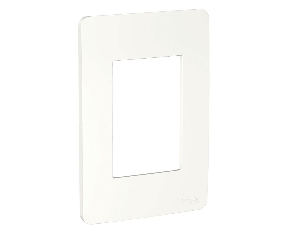 Tapa triple Orión blanco Schneider-2