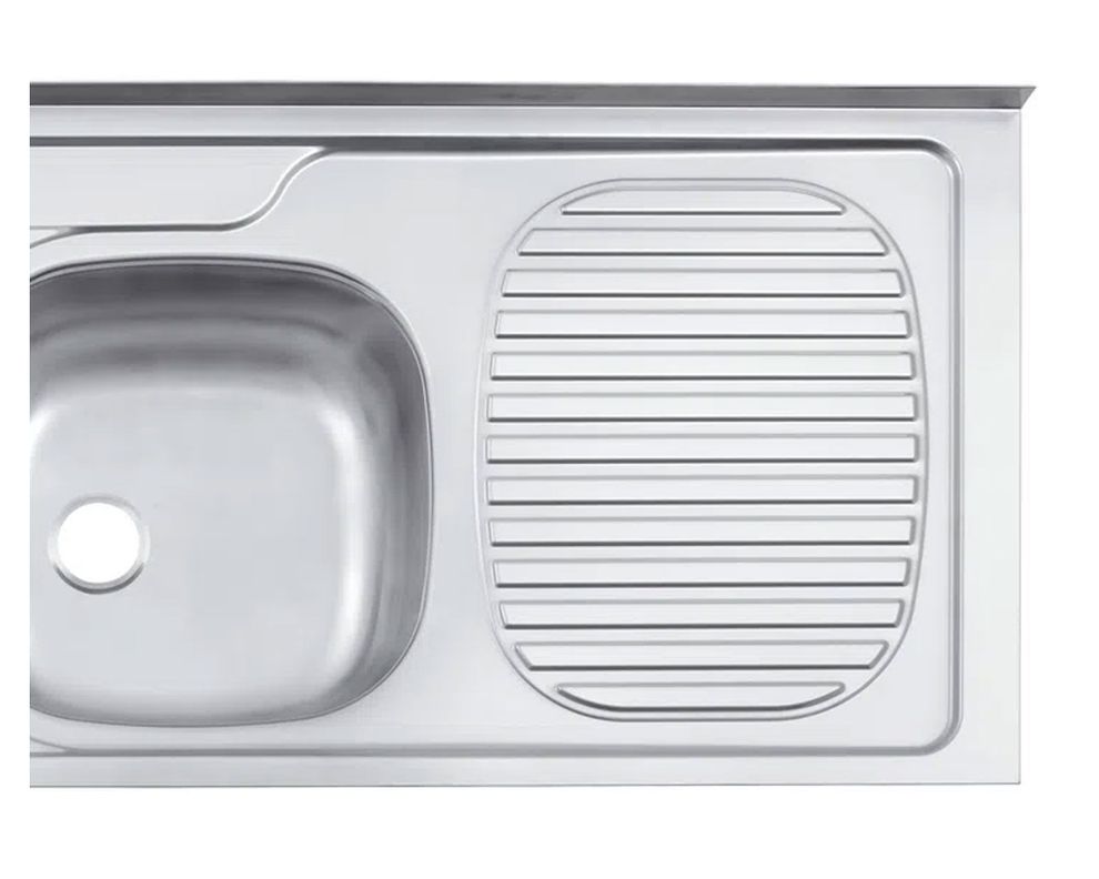 Lavaplatos doble sobreponer izquierda Standard inox Tramontina-2