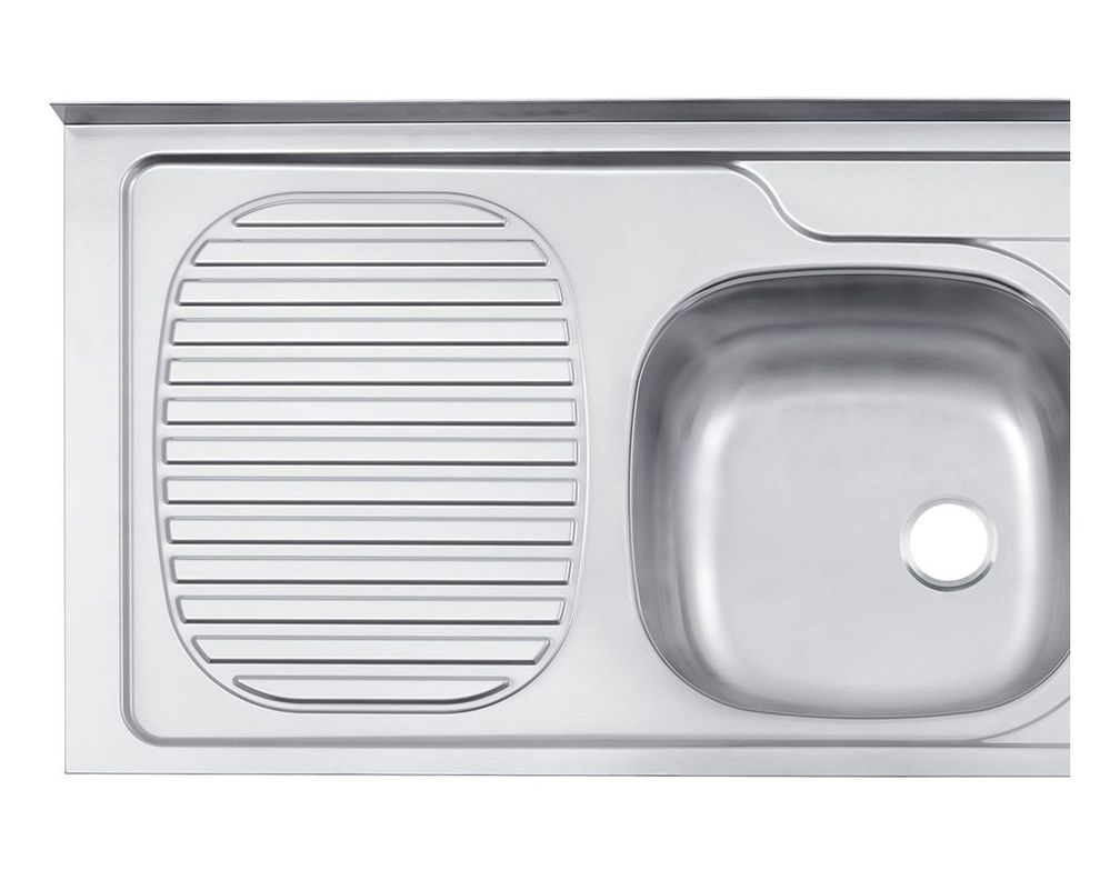 Lavaplatos doble sobreponer derecha Standard inox Tramontina-2