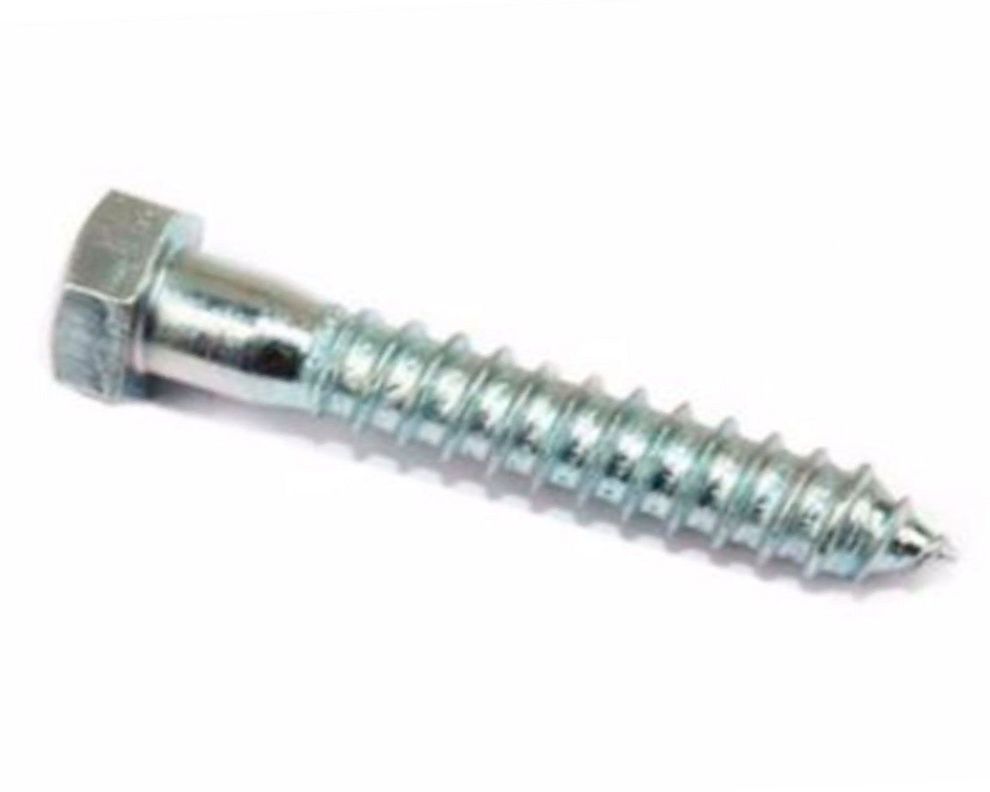 Tornillo Tirafondo 1/4 x 1 1/2’’ zinc 25 unidades Imporper.-0