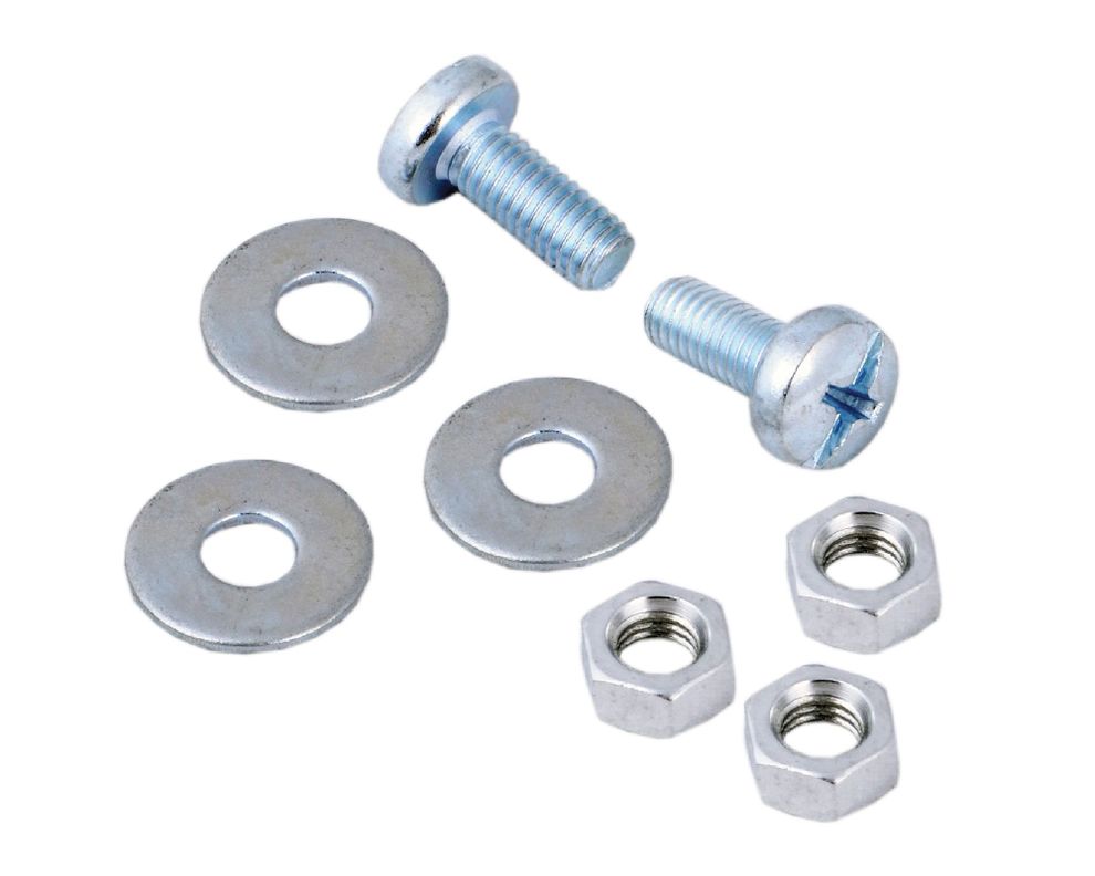 Perno cocina doble ranura 5 x 12 mm tuerca golilla x20 unidades Imporper-0