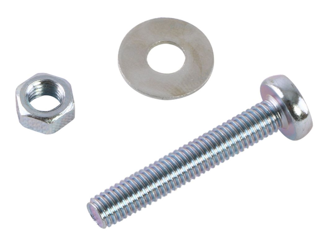 Perno cocina 5 mm x 30 mm doble ranura plateado 20 unidades Imporper-2