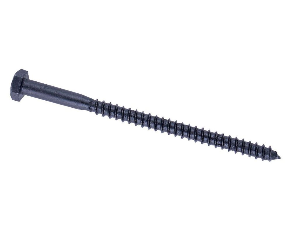 Tornillo tirafondo 1/4x4'' pavonado 25 unidades Imporper-0