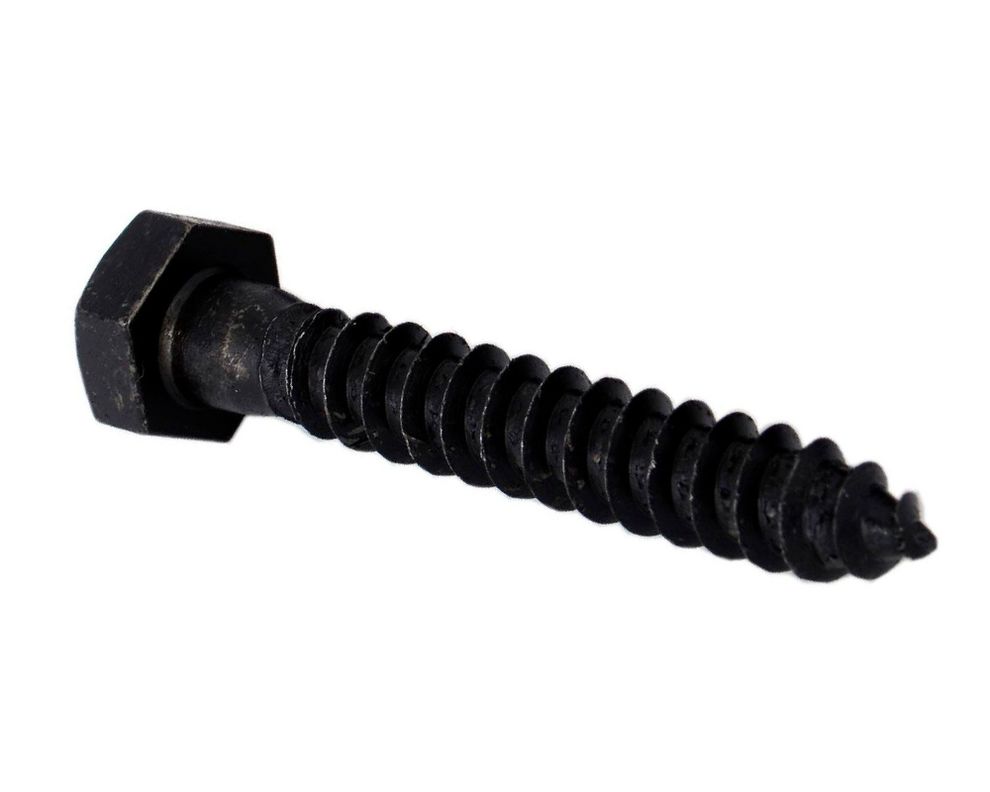 Tornillo tirafondo 5/16''x2'' pavonado x15 unidades Imporper-0