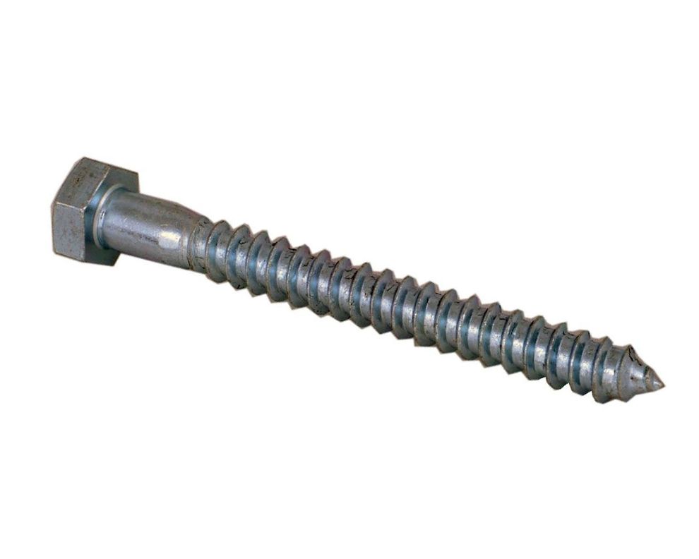 Tornillo tirafondo 5/16''x3'' zincado x15 unidades Imporper-0