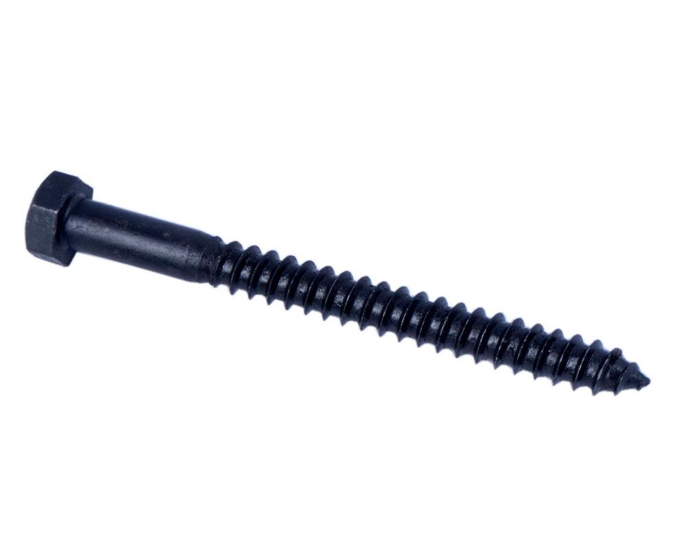 Tornillo tirafondo 5/16''x3 1/2'' pavonado x15 unidades Imporper-0