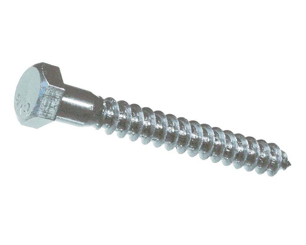 Tornillo Tirafondo 5/16 x 4’’ zincado 15 unidades Imporper-0
