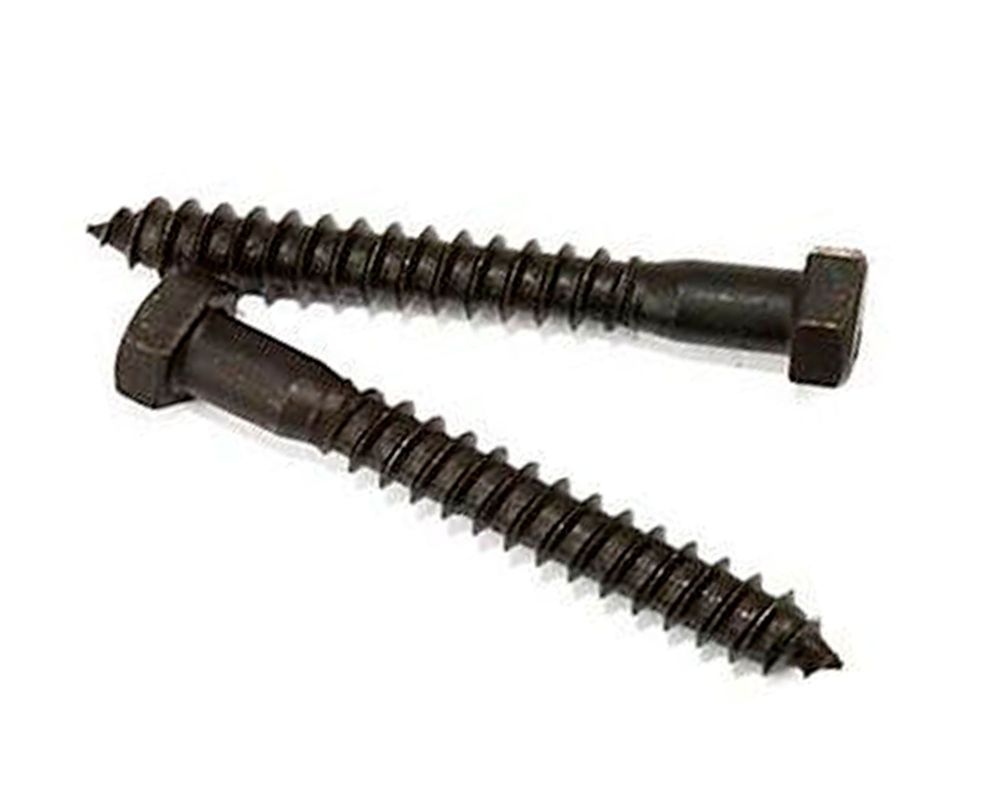 Tornillo tirafondo 3/8 x 3 " pavonado bolsa 15 unidades Imporper-0