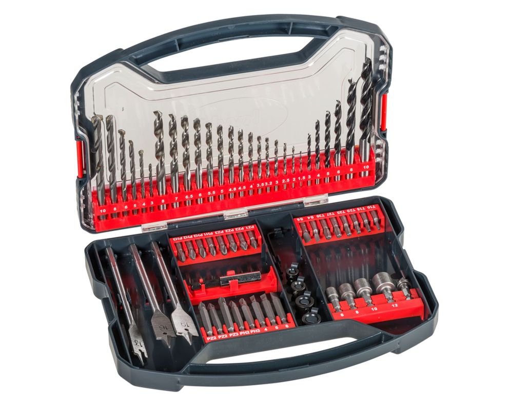Set brocas puntas dados 62 piezas KWB.-1