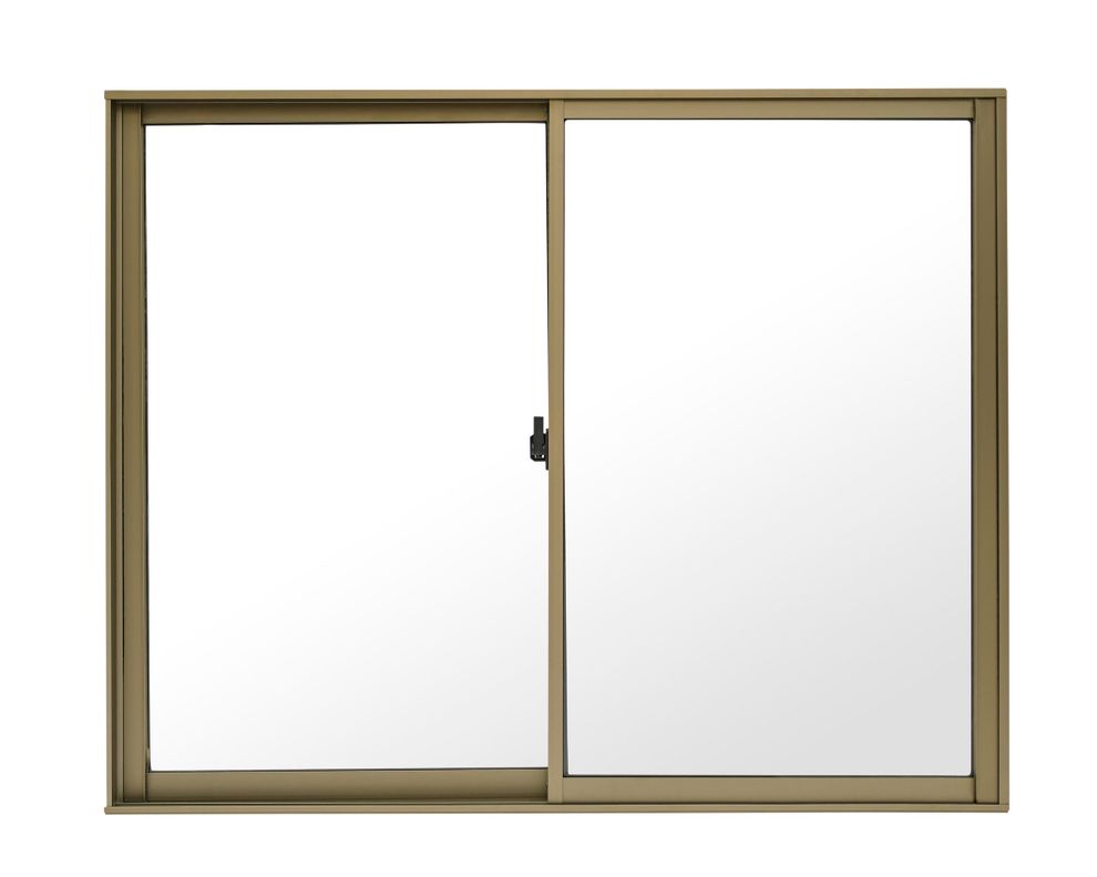 Ventana Aluminio 121x100 cm  Corredera Titanio-1