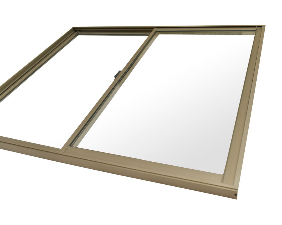 Ventana Aluminio 121x100 cm  Corredera Titanio-2