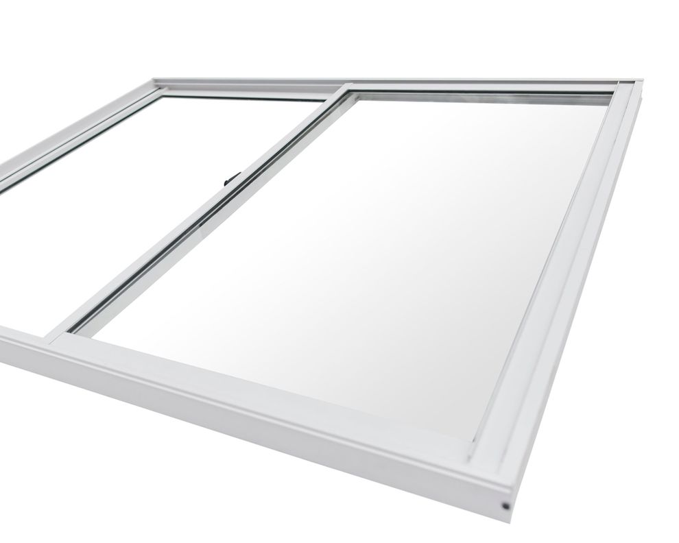 Ventana Aluminio 121x100 cm Corredera Blanca-2