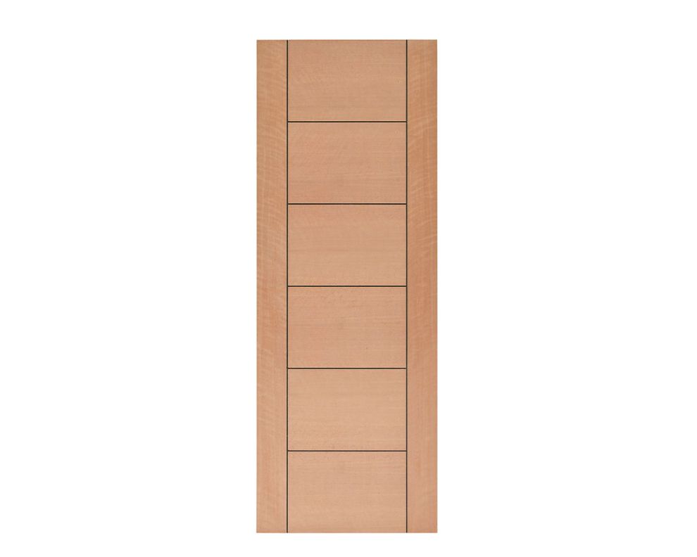 Puerta interior Capri III Enchapada 80x200 cm Multimarca-1
