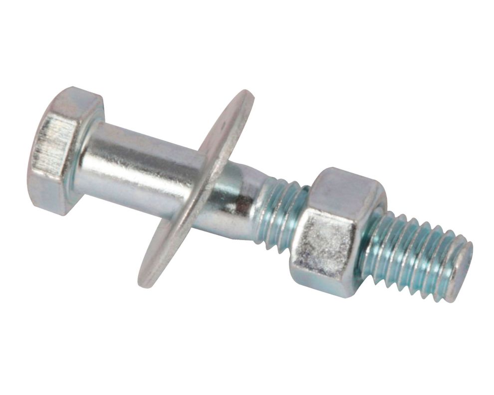 Perno hexagonal + tuerca + golilla G2 3/8 x 2'' zincado 25 unidades Imporper-0