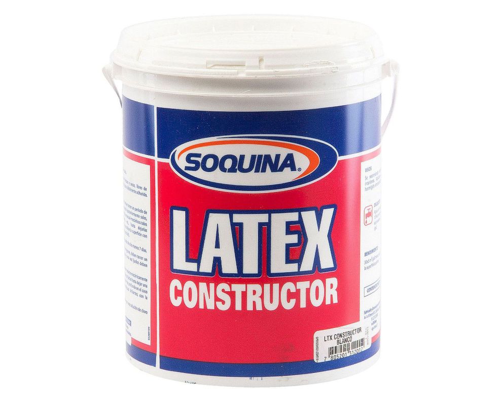 Látex 1 galón Constructor blanco Soquina-0