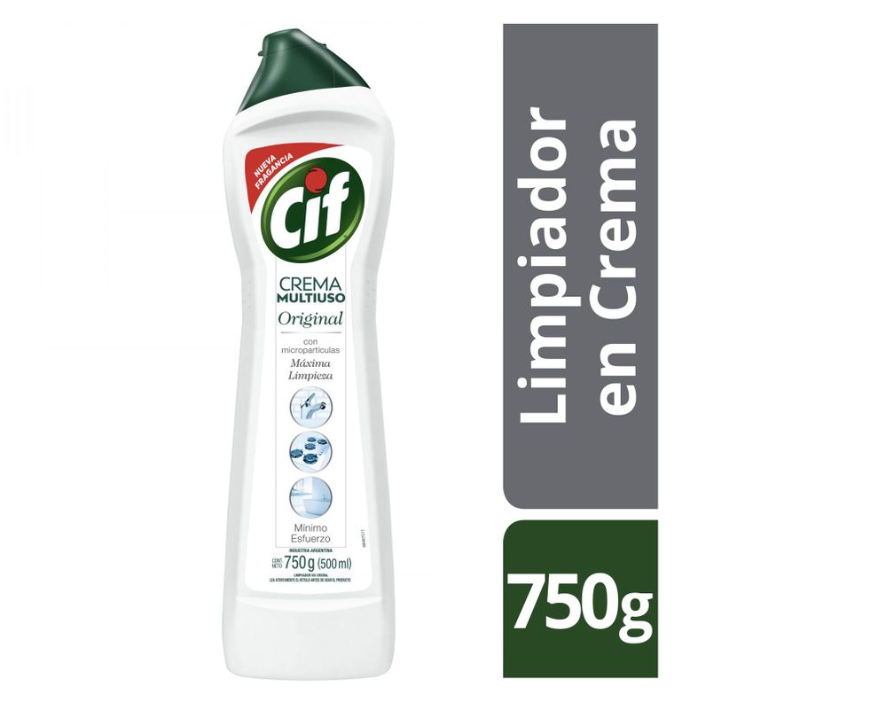 Limpiador crema 750 g original Cif