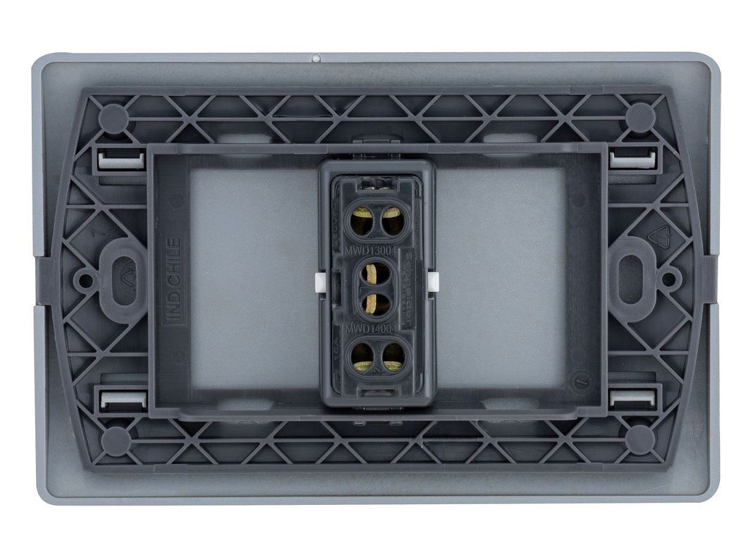 Placa armada interruptor 16A 9/24 Génesis millan Schneider-2