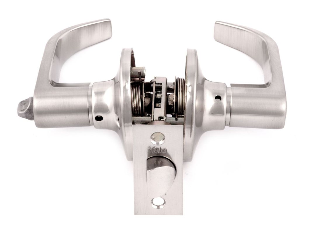 Cerradura tubular manilla baño plata Y815 Yale-2